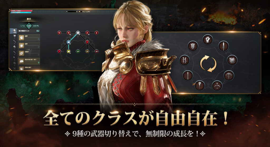 LORDNINE　ゲーム画面